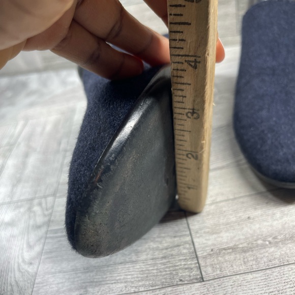 The Row mules Women 40/9.5M Blue Wool Fabric pointed Toe Comfort slippers Flats - Picture 7 of 16